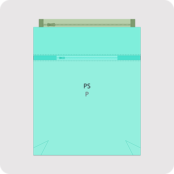 Prešitie vrchného zipsu Crossbody