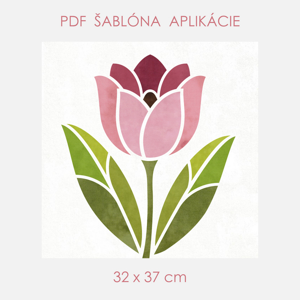 Šablóna-Tulipán-32x37cm