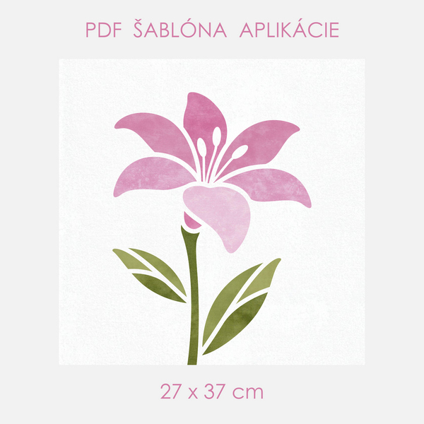 Šablóna-Ľalia-27x37cm