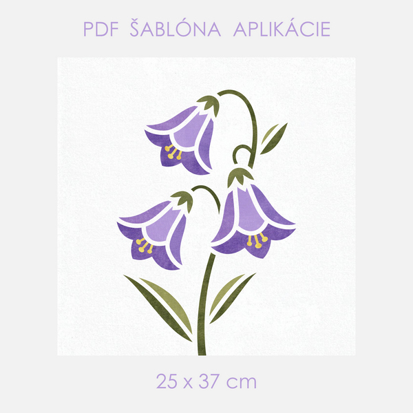Šablóna-Zvonček-25x37cm