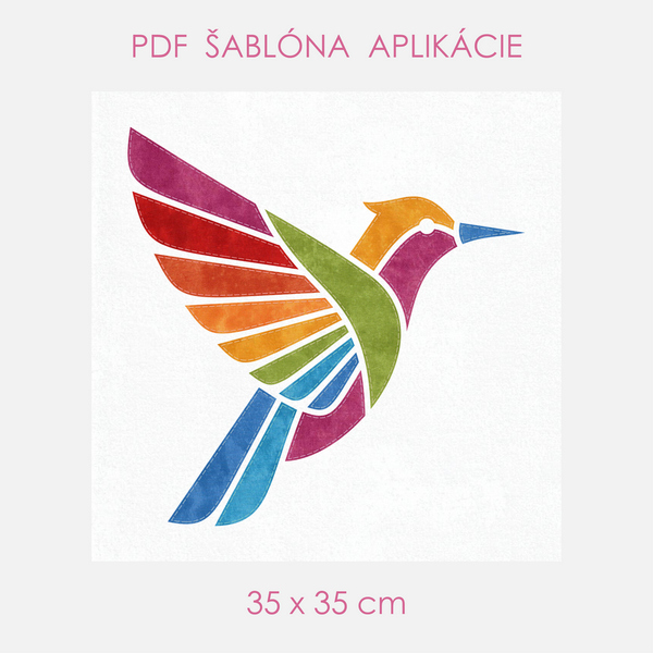 Šablóna-Kolibrík-35x35cm-1