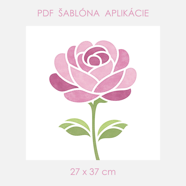 Šablóna-Ruža-27x37cm