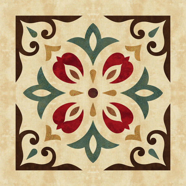 Šablóna-Ľudový vzor-36x36cm-2