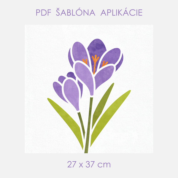 Šablóna-Krokus-27x37cm