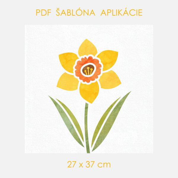 Šablóna-Narcis-27x37cm
