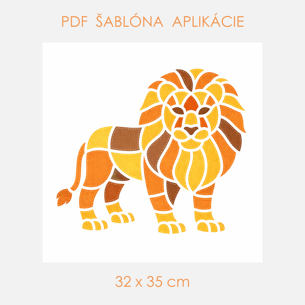 Šablóna-Lev-32x35cm