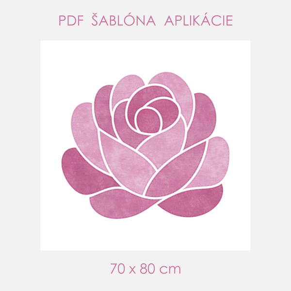 Šablóna-Ruža-70x80cm