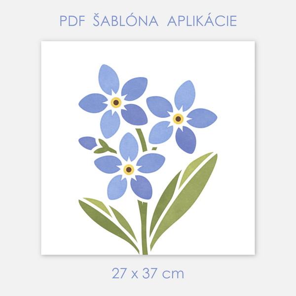 Šablóna-Nezábudka-27x37cm