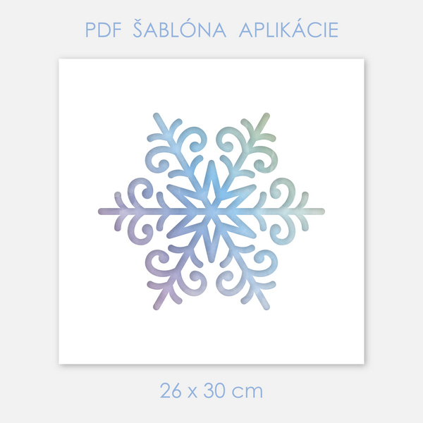Šablóna-Vločka-26x30cm-1