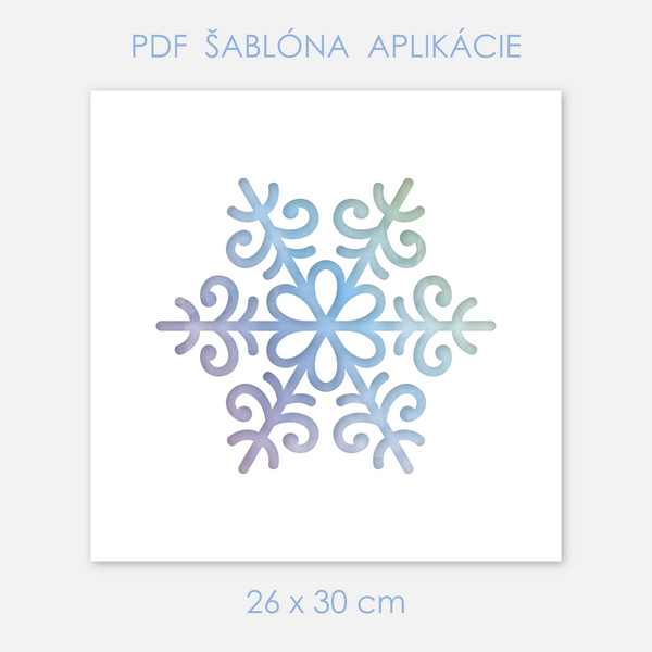 Šablóna-Vločka-26x30cm-3