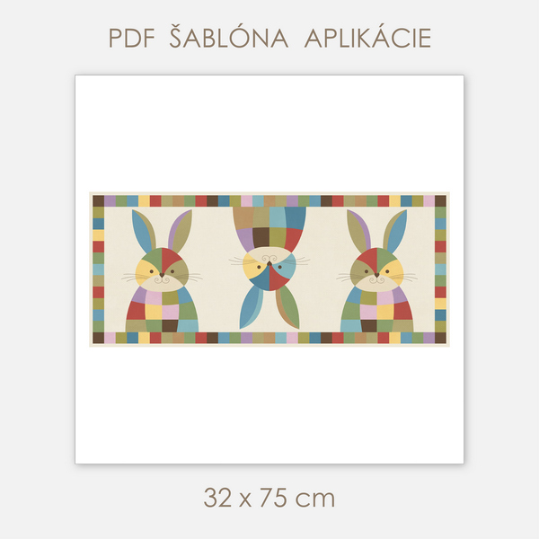 Šablóna-Zajko-Behúň-32x75cm