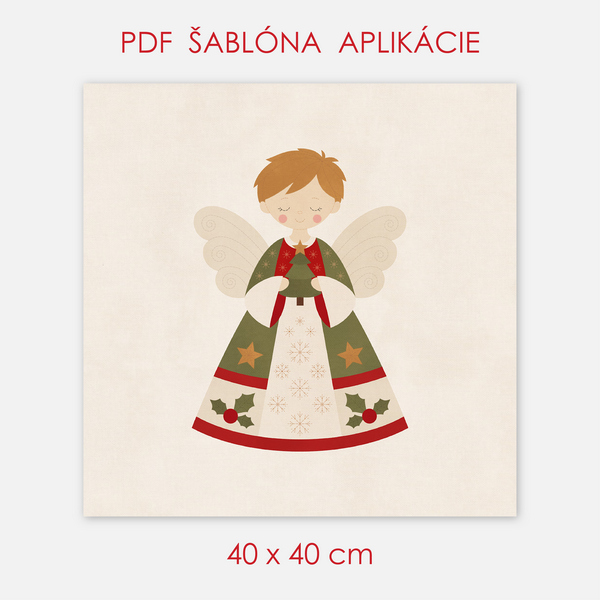 Šablóna-Anjelik-40x40cm